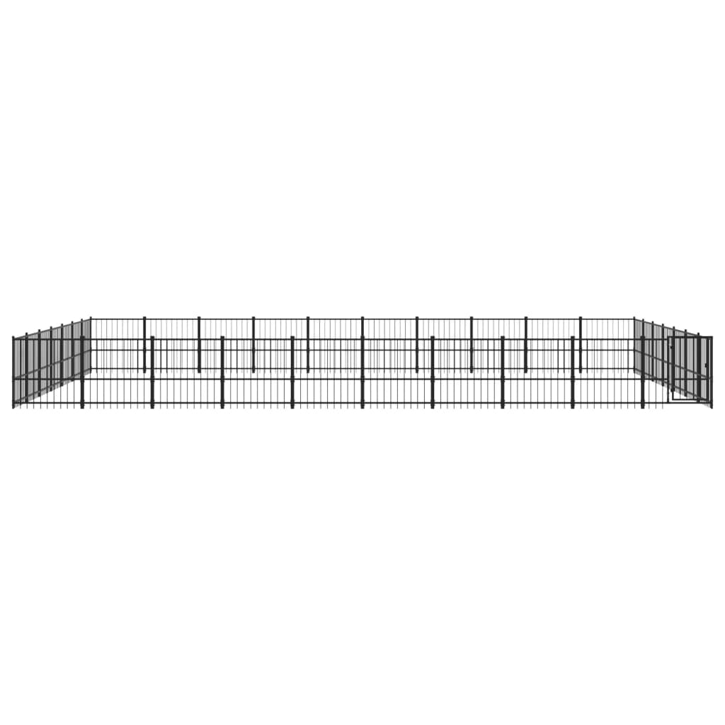 Outdoor-Hundezwinger Stahl 65,86 m²