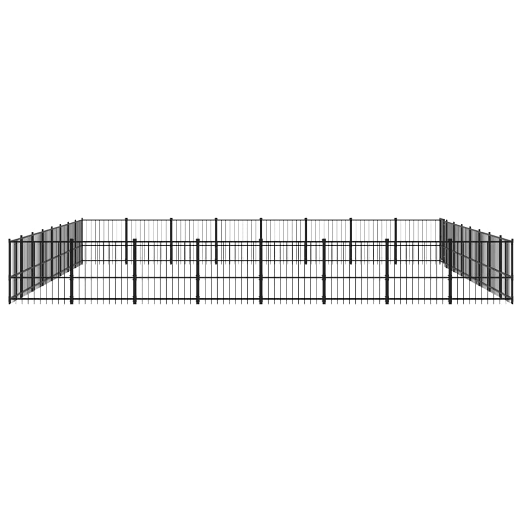 Outdoor-Hundezwinger Stahl 60,22 m²