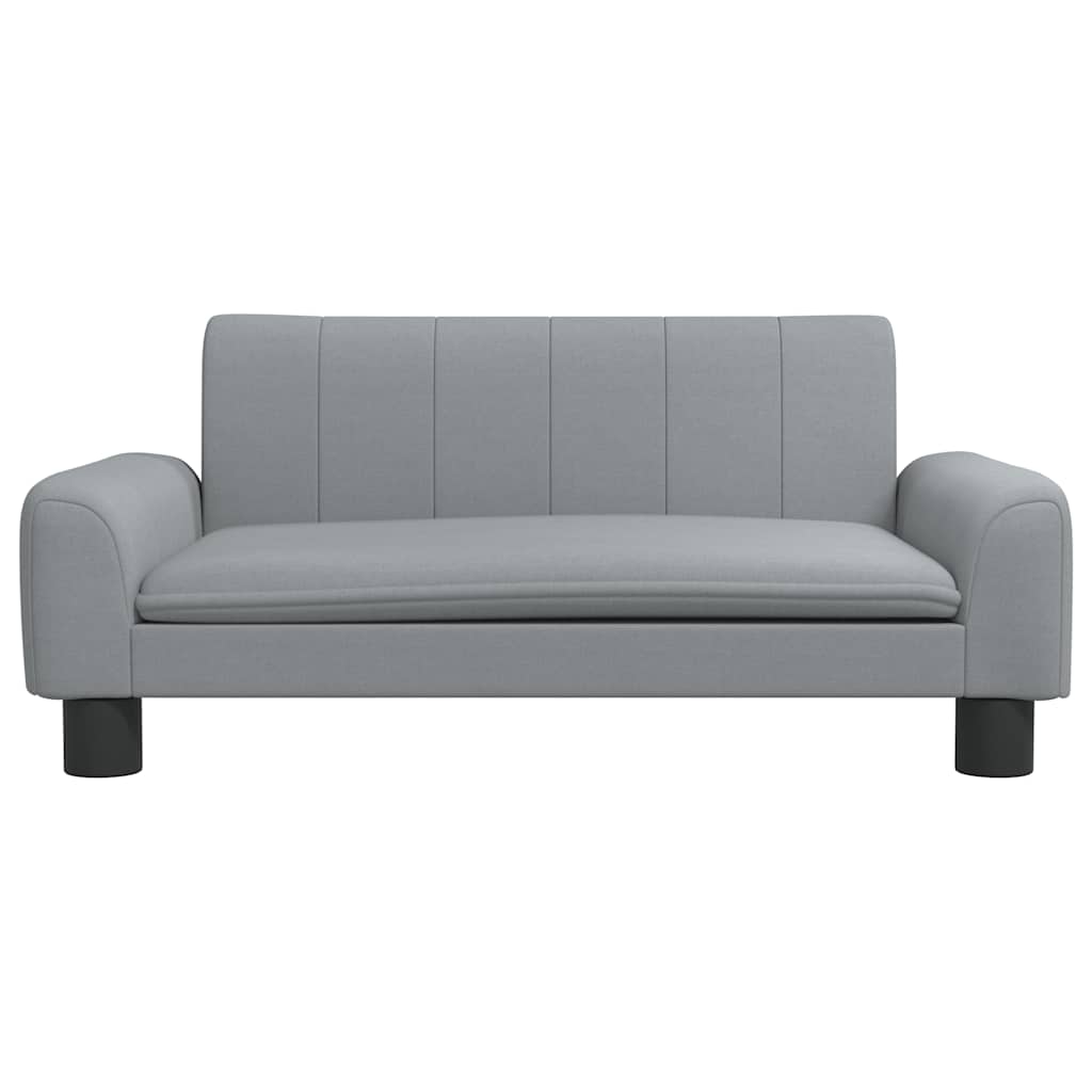 Dog bed light grey 70x45x30 cm fabric