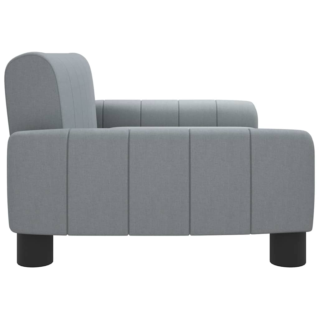 Dog bed light grey 70x45x30 cm fabric