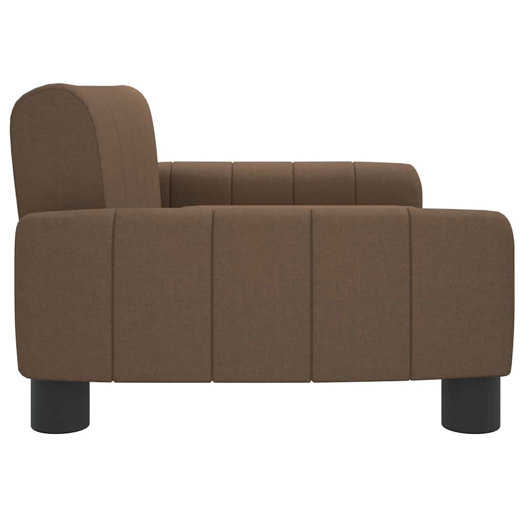 Panier pour chien en tissu marron 70x45x30 cm