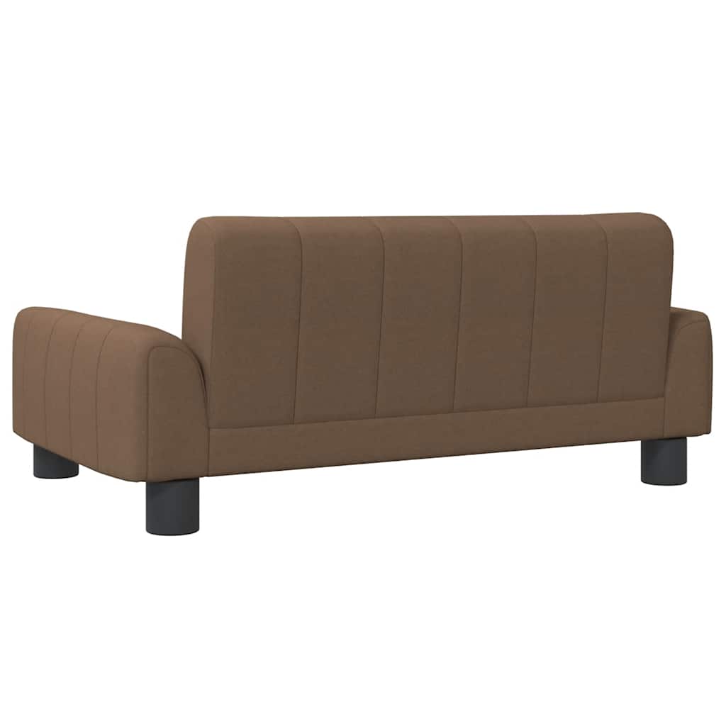 Panier pour chien en tissu marron 70x45x30 cm