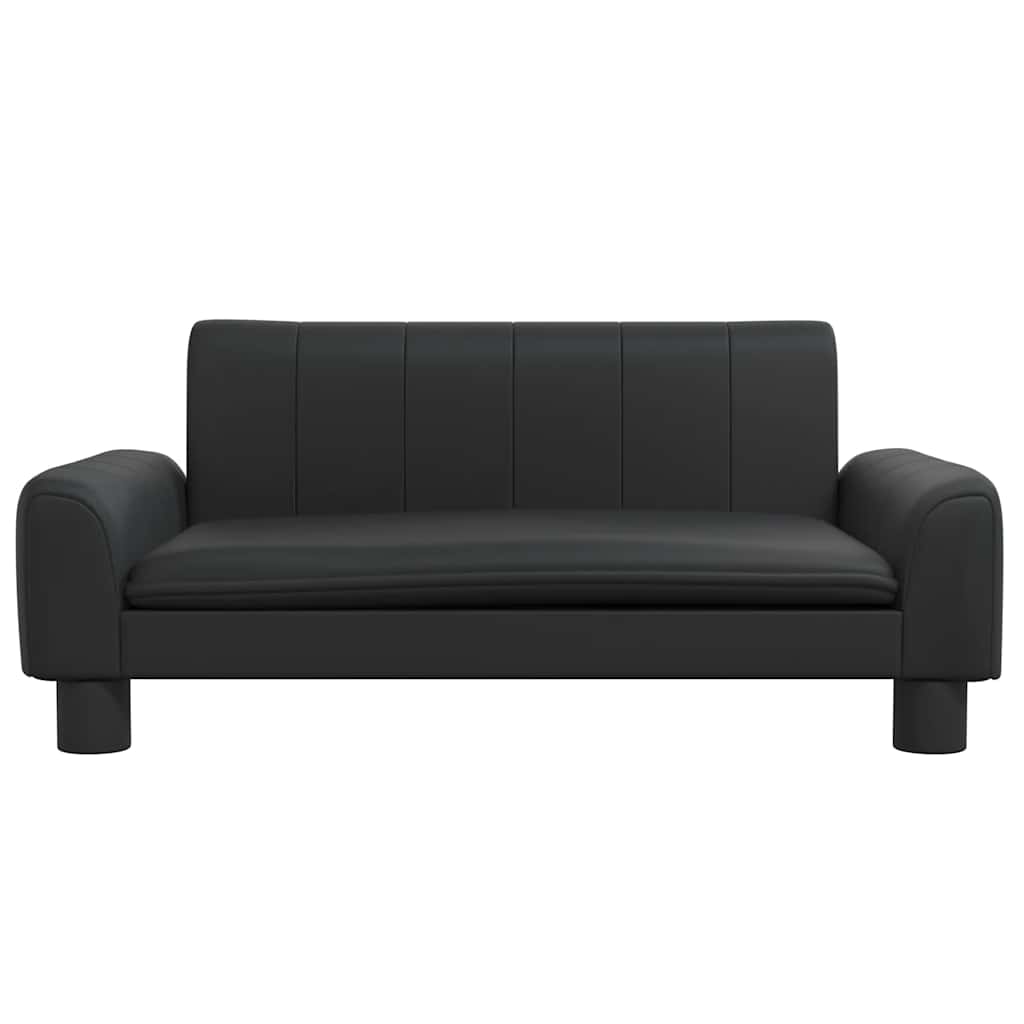 Dog bed black 70x45x30 cm artificial leather