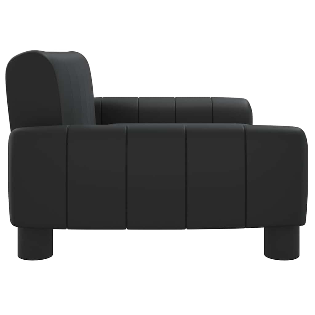 Dog bed black 70x45x30 cm artificial leather