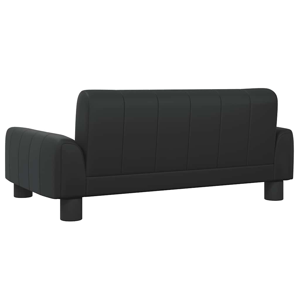 Dog bed black 70x45x30 cm artificial leather