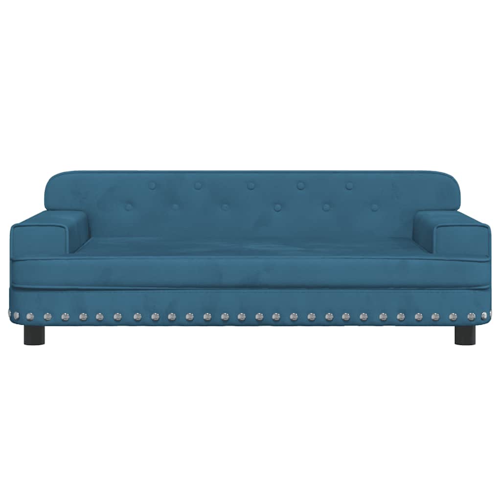 Dog bed blue 90x53x30 cm velvet