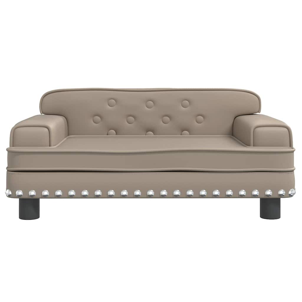Panier pour chien cappuccino-marron 70x45x30 cm cuir artificiel