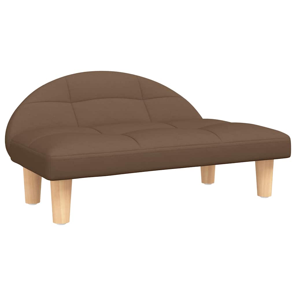 Panier pour chien en tissu marron 70x52x30 cm