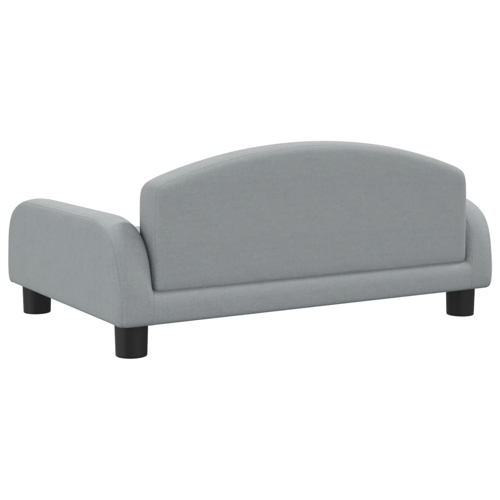 Dog bed light grey 70x45x30 cm fabric