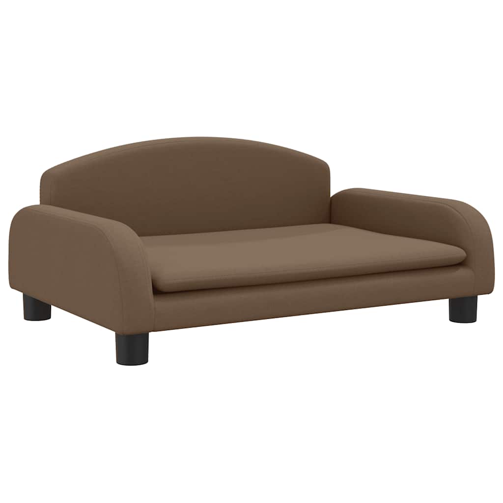 Panier pour chien en tissu marron 70x45x30 cm