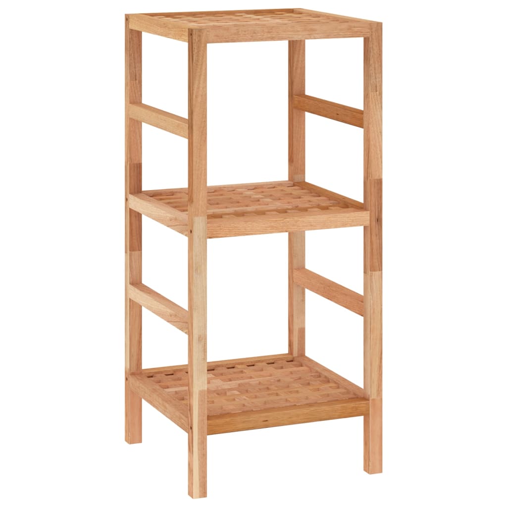 Bathroom shelf 35.5x35.5x79 cm solid walnut wood