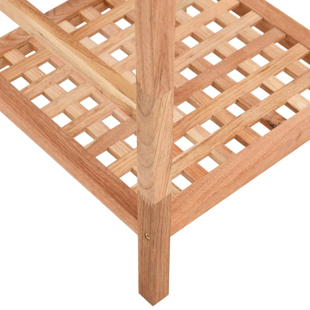Bathroom shelf 35.5x35.5x79 cm solid walnut wood