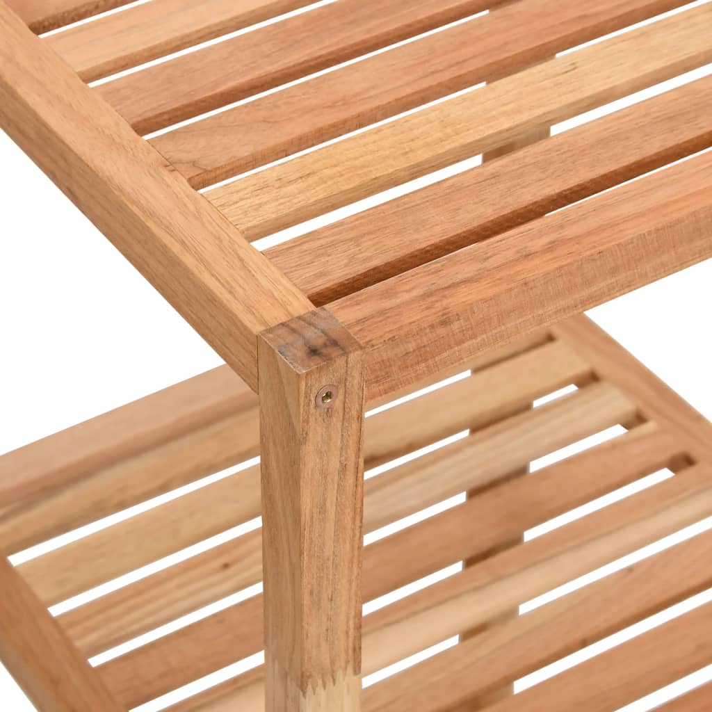 Bathroom shelf 36x36x79 cm solid walnut wood