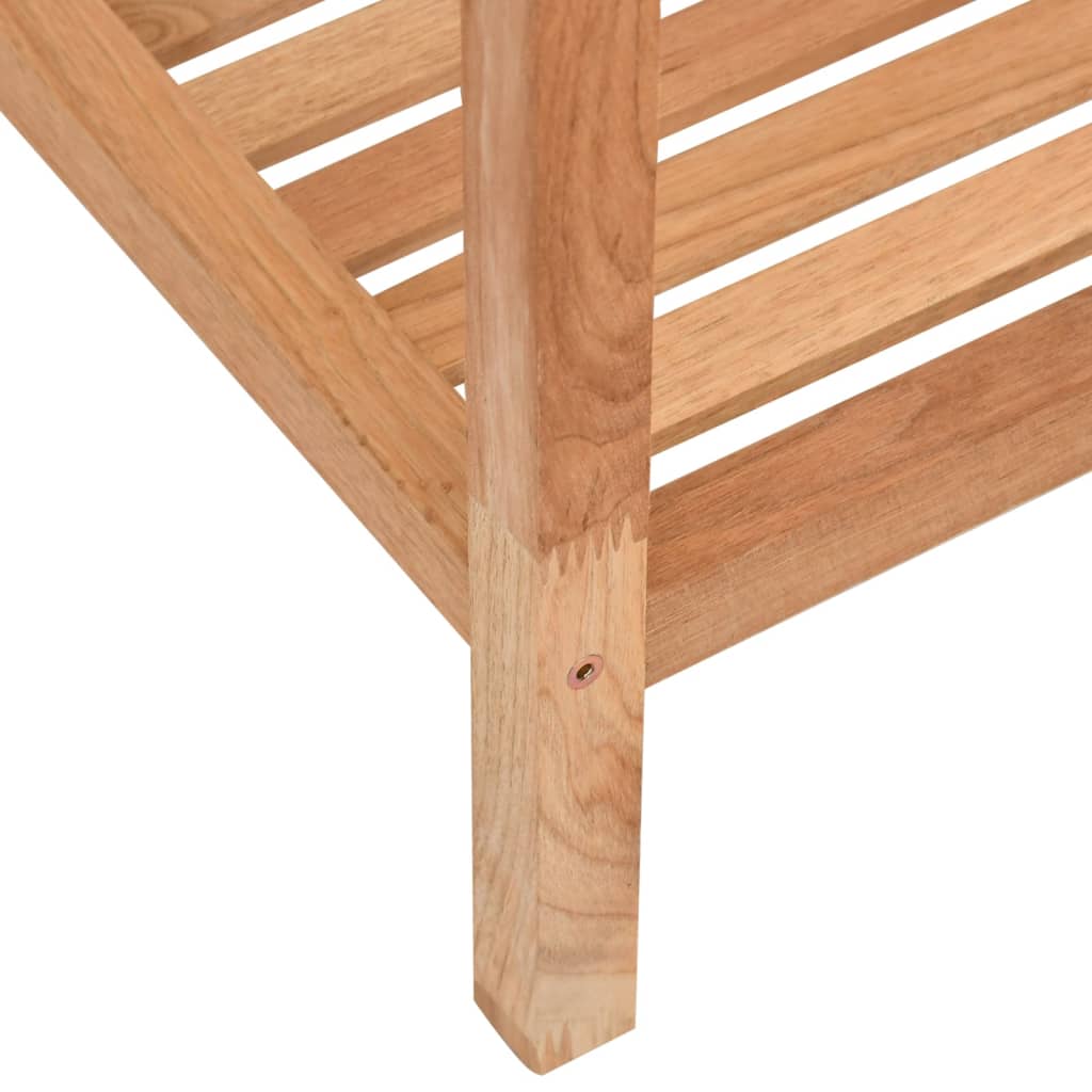 Bathroom shelf 36x36x79 cm solid walnut wood