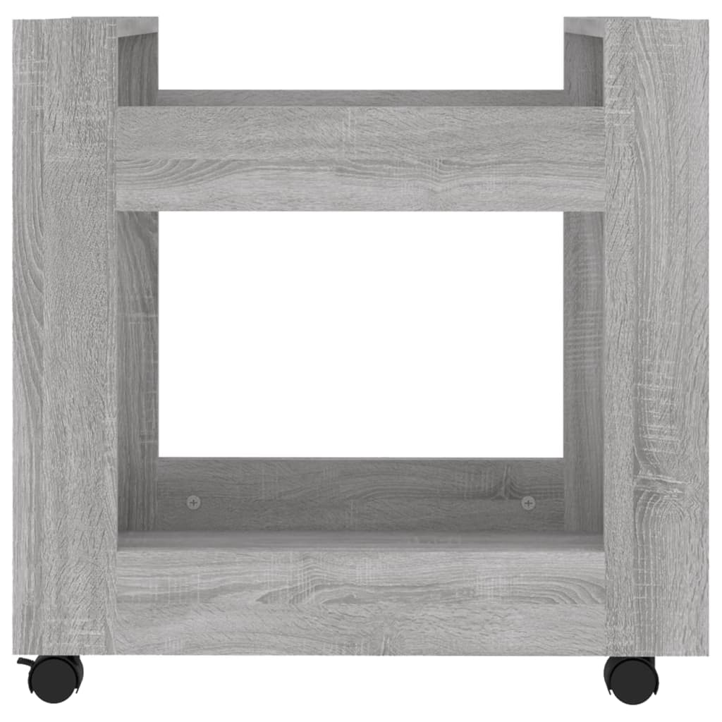 Chariot de bureau gris Sonoma 60x45x60 cm en bois