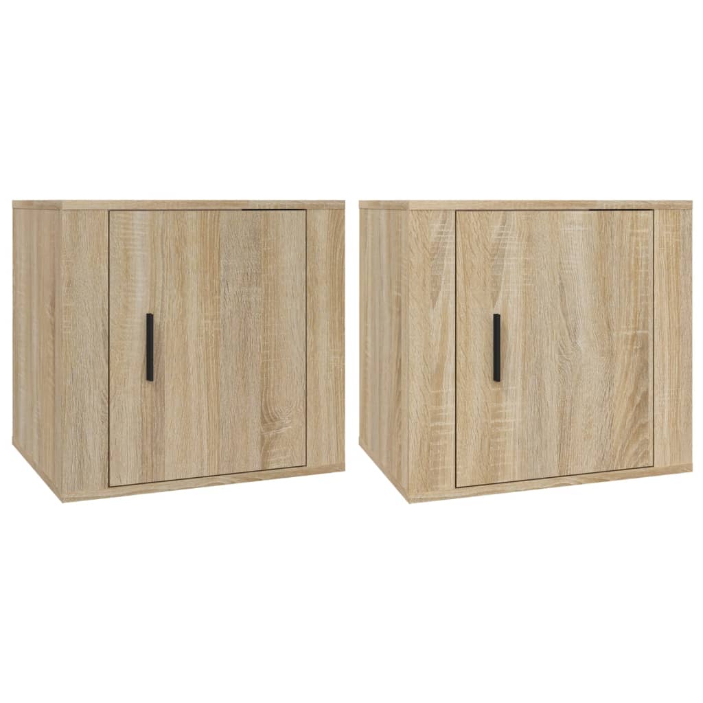 Tables de chevet 2 pcs. Chêne Sonoma 50x39x47 cm