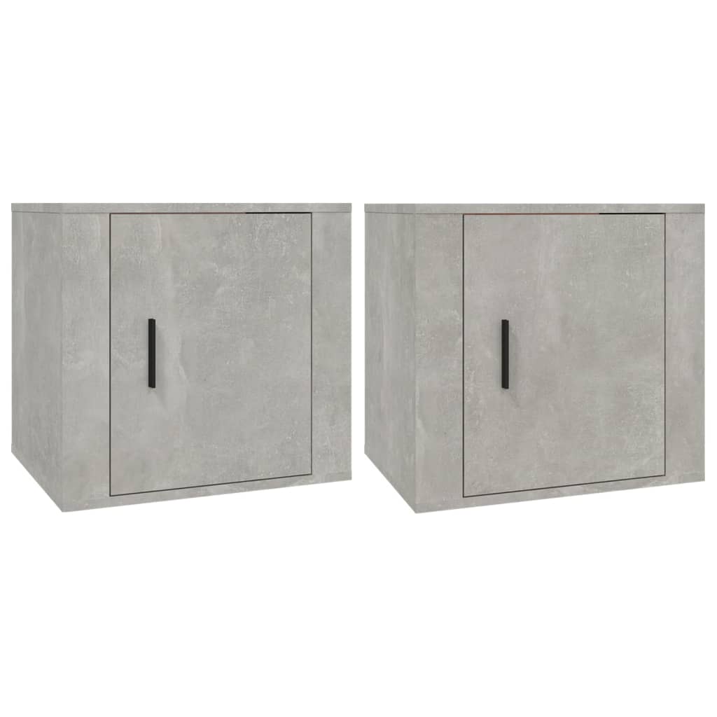 Bedside tables 2 pcs. Concrete grey 50x39x47 cm