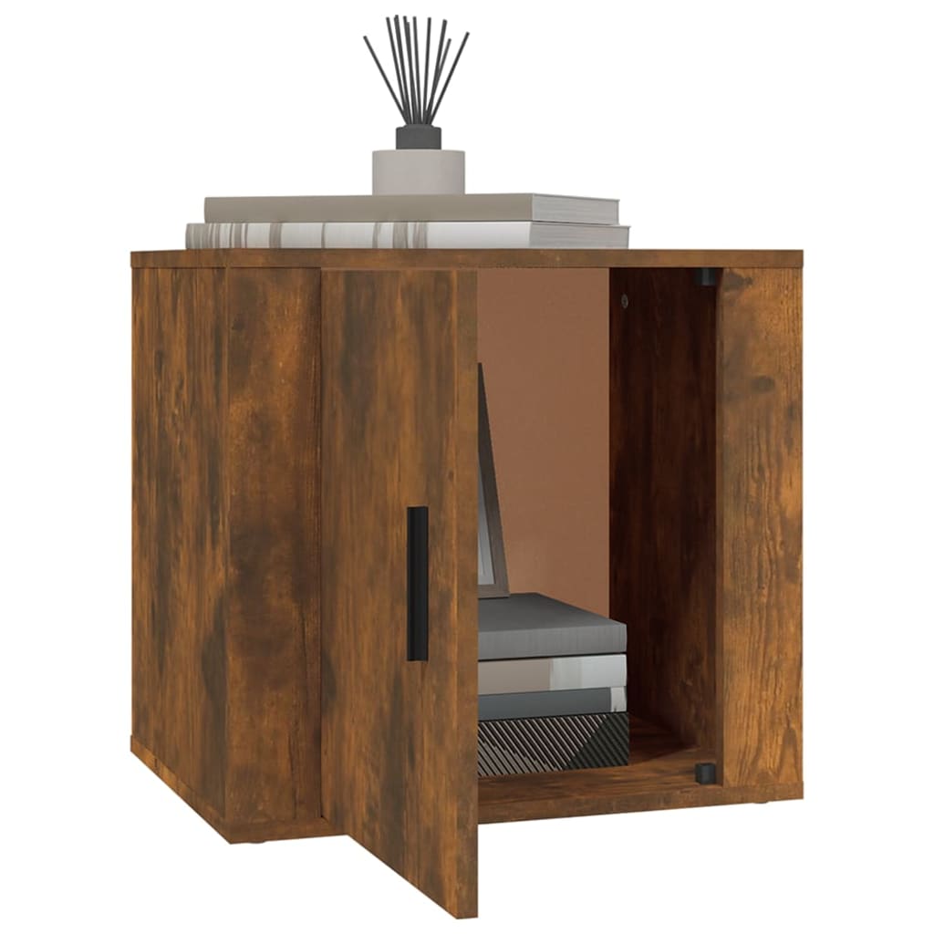 Tables de chevet 2 pcs. chêne fumé 50x39x47 cm