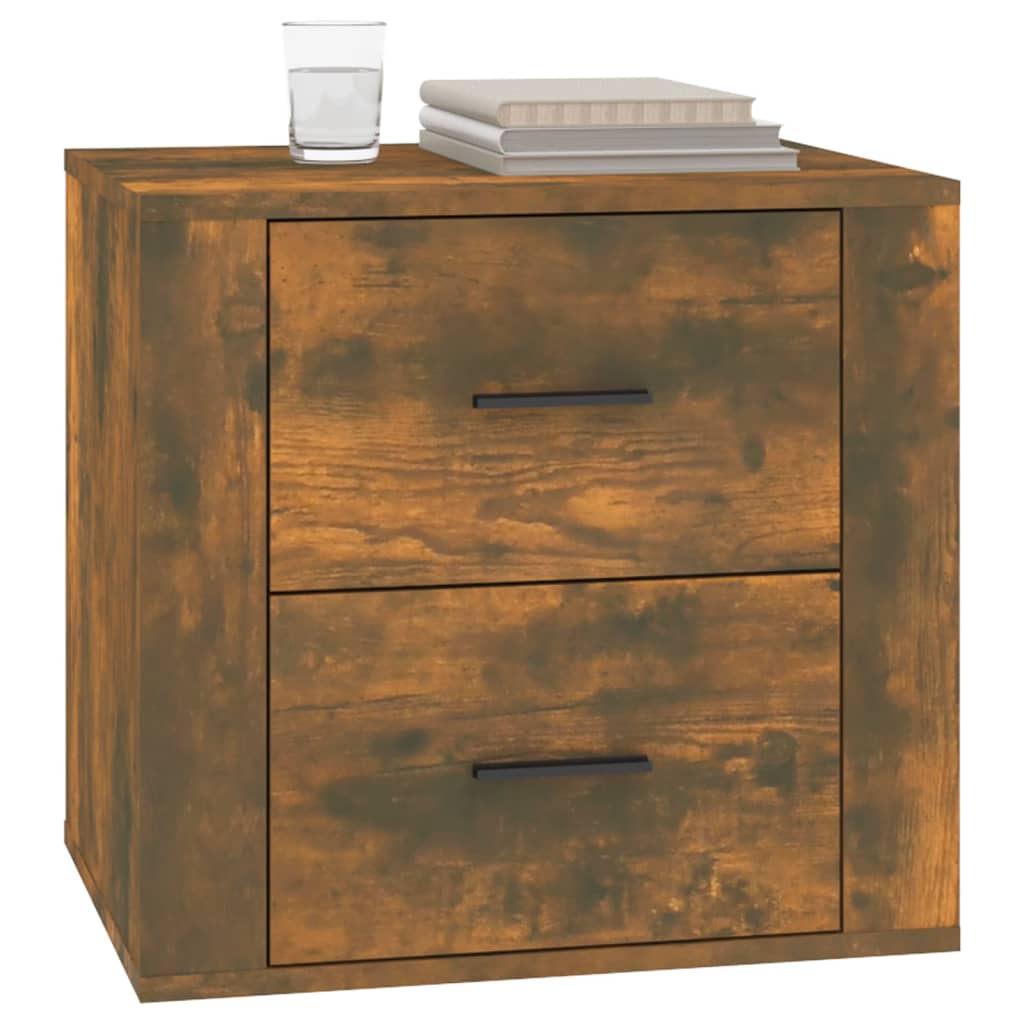 Bedside table smoked oak 50x39x47 cm