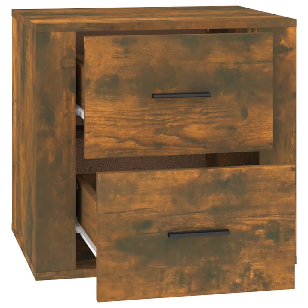 Bedside table smoked oak 50x39x47 cm