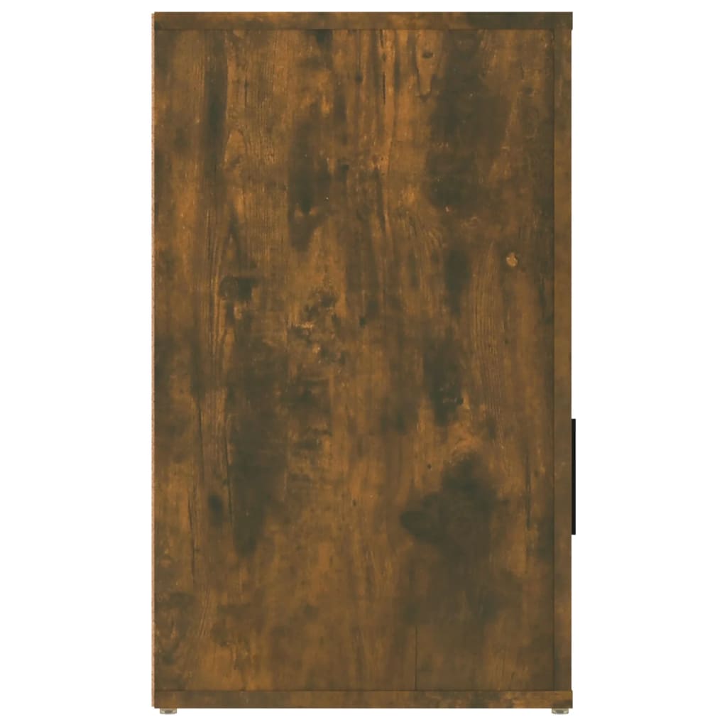 Bedside table smoked oak 50x36x60 cm wood material