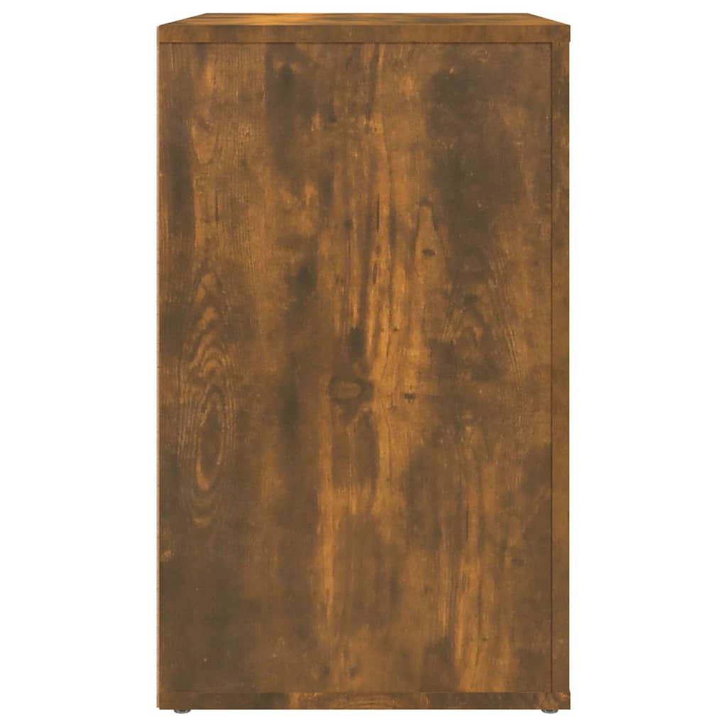 Bedside table smoked oak 50x36x60 cm wood material