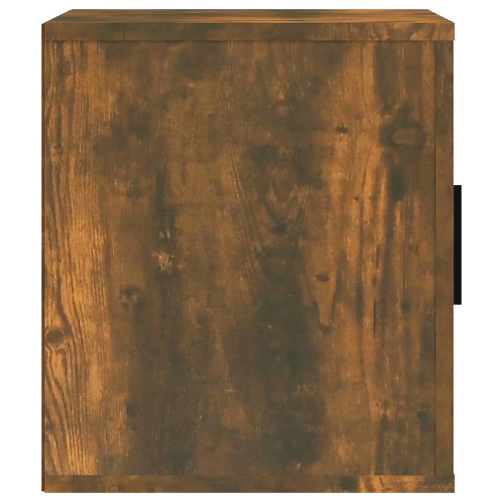 Meuble TV chêne fumé 100x35x40 cm matériau bois