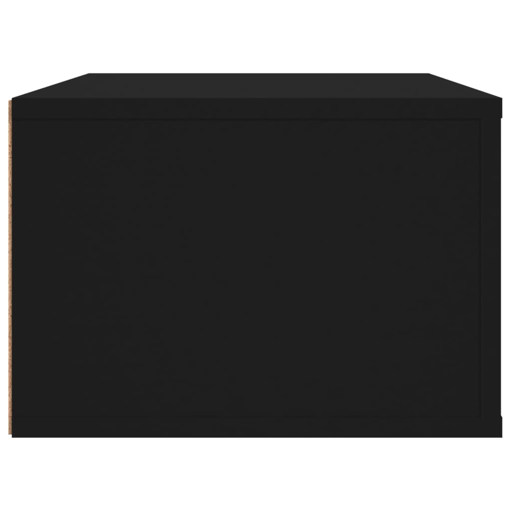 TV-Wandschrank Schwarz 80x36x25 cm Holzwerkstoff