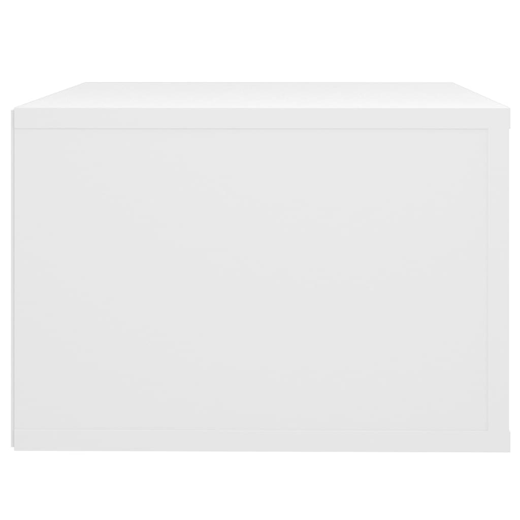 Wall Bedside Tables 2 pcs. White 50x36x25 cm