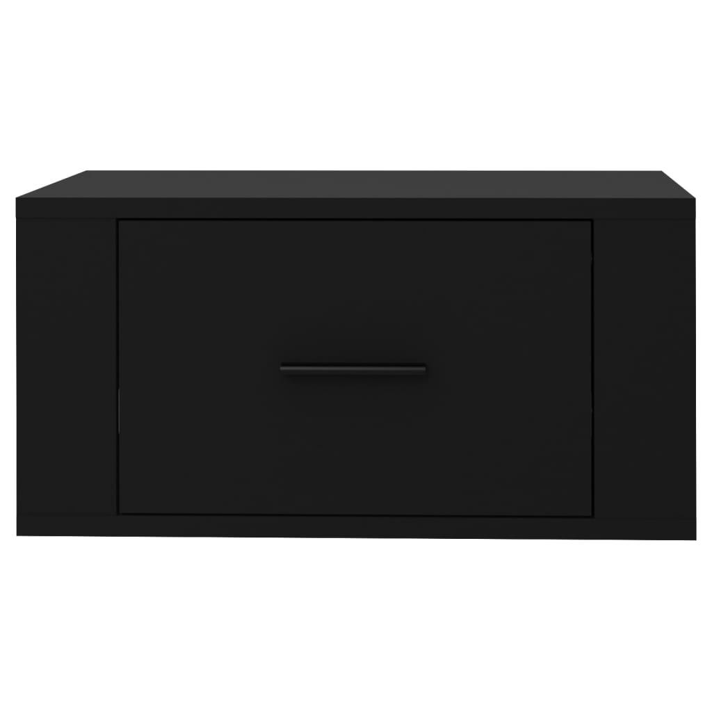 Wand-Nachttisch Schwarz 50x36x25 cm