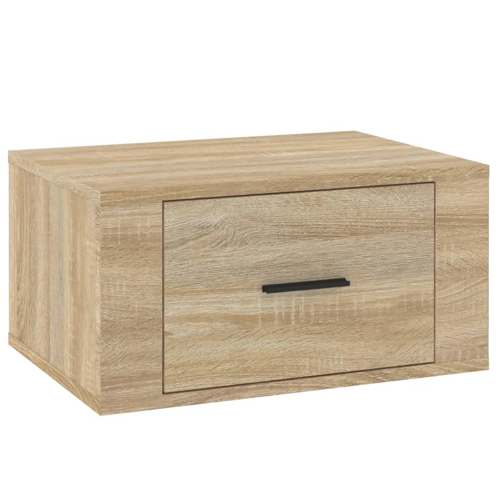 Wall-mounted bedside tables 2 pcs. Sonoma oak 50x36x25 cm
