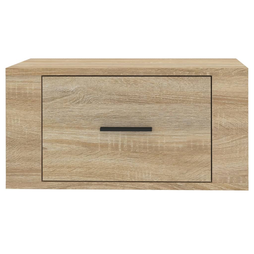 Wall-mounted bedside tables 2 pcs. Sonoma oak 50x36x25 cm