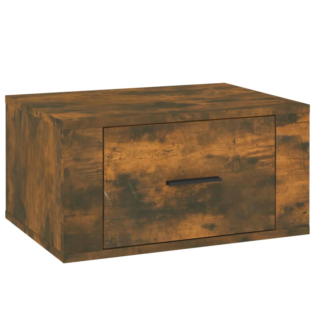 Wall-mounted bedside tables 2 pcs. Smoked oak 50x36x25 cm