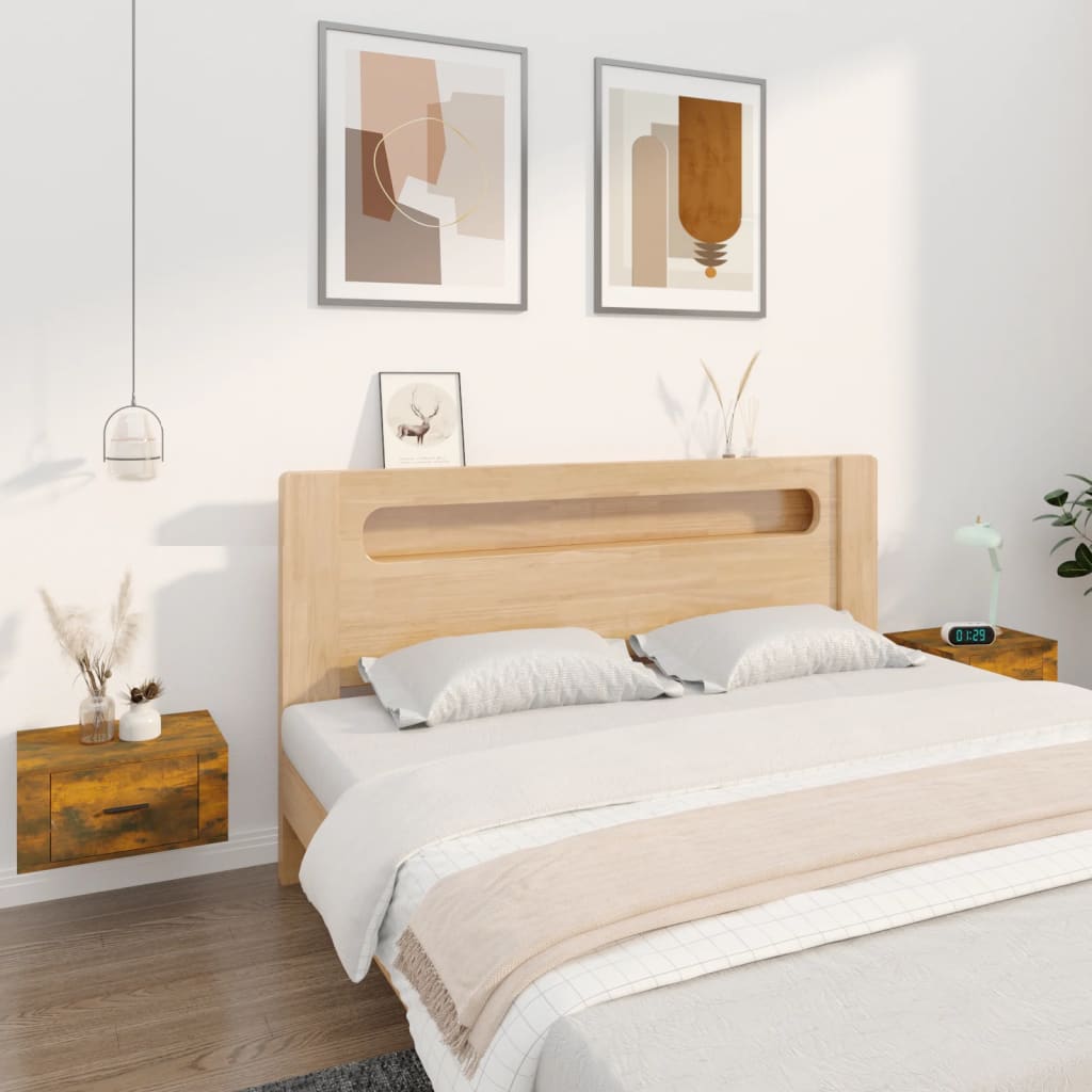 Wall-mounted bedside tables 2 pcs. Smoked oak 50x36x25 cm