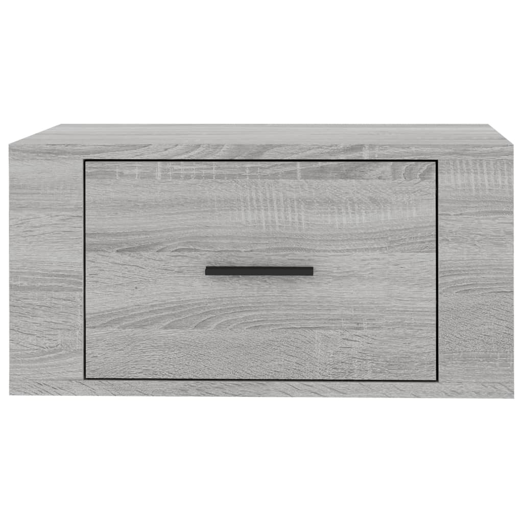 Wall Bedside Tables 2 pcs. Gray Sonoma 50x36x25 cm