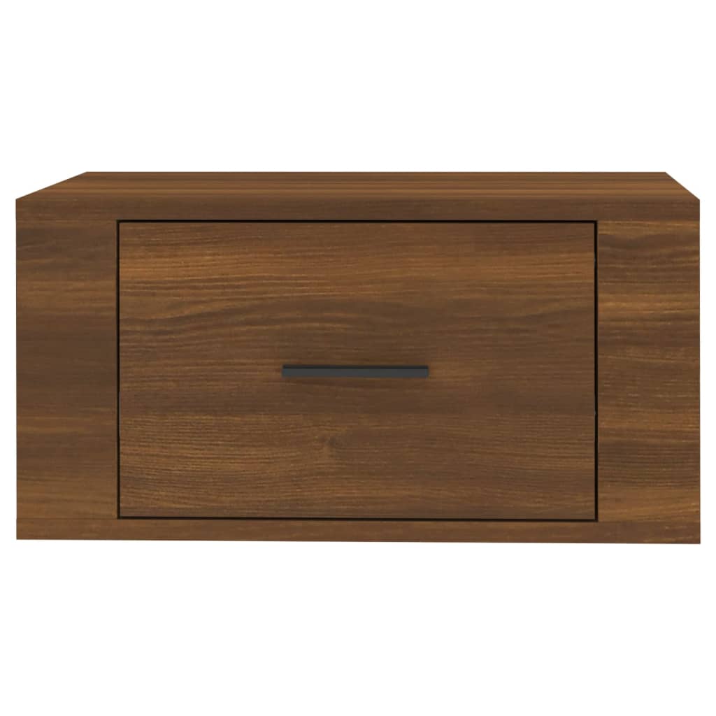 Wall Bedside Tables 2 pcs. Brown Oak Look 50x36x25 cm