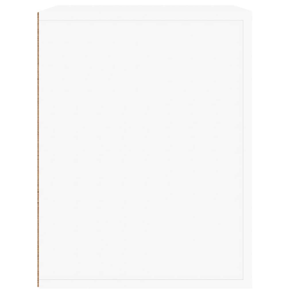 Wall Bedside Table White 50x36x47 cm