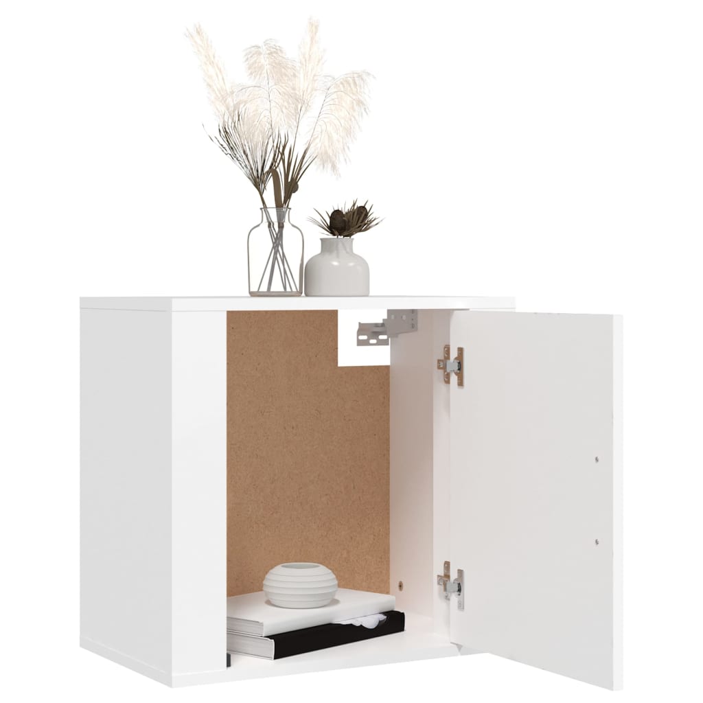 Wall Bedside Tables 2 pcs. White 50x30x47 cm
