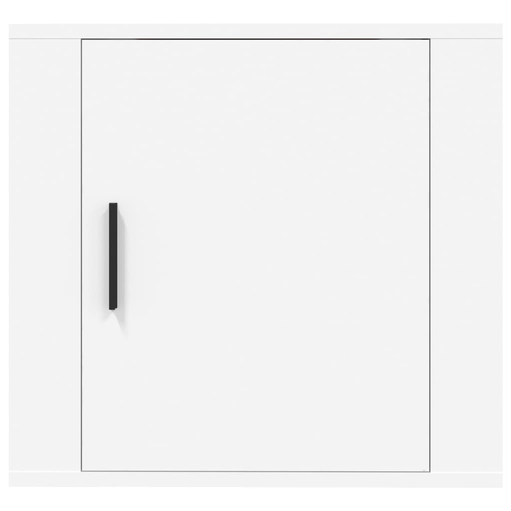 Wall Bedside Tables 2 pcs. White 50x30x47 cm