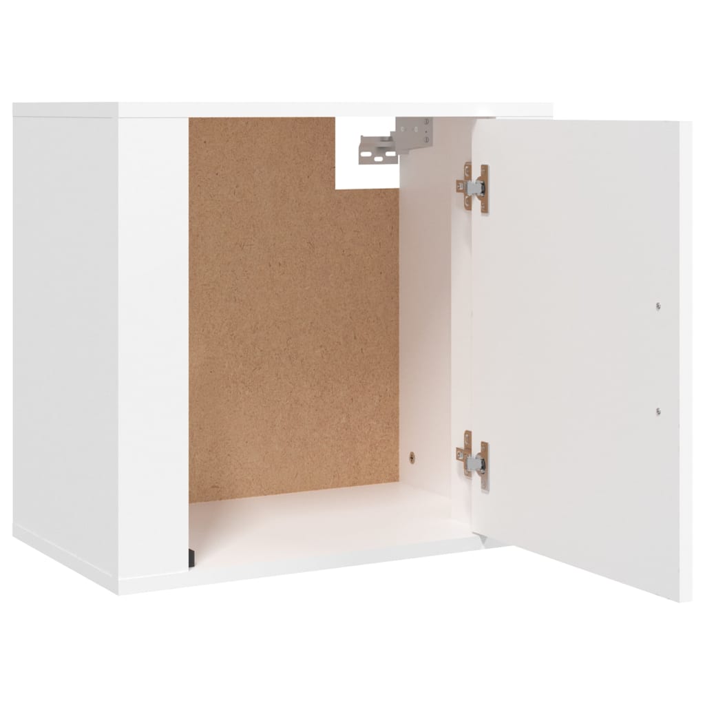 Wall Bedside Tables 2 pcs. White 50x30x47 cm