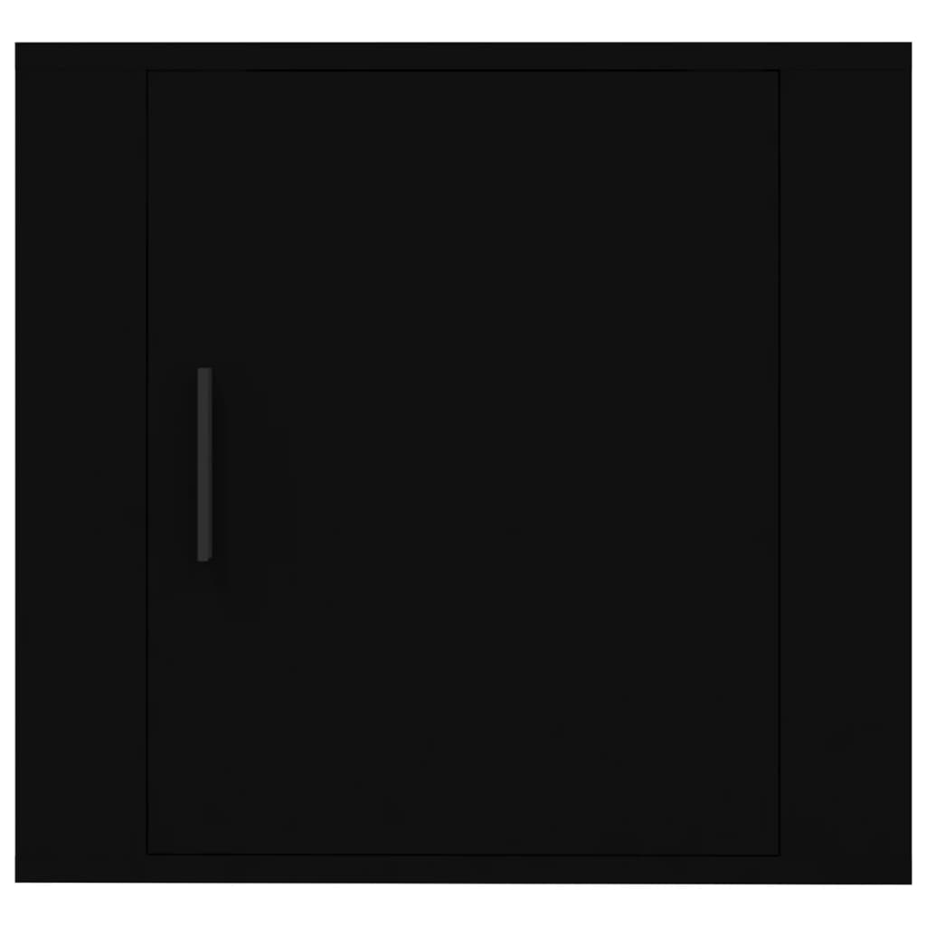 Wall Bedside Tables 2 pcs. Black 50x30x47 cm