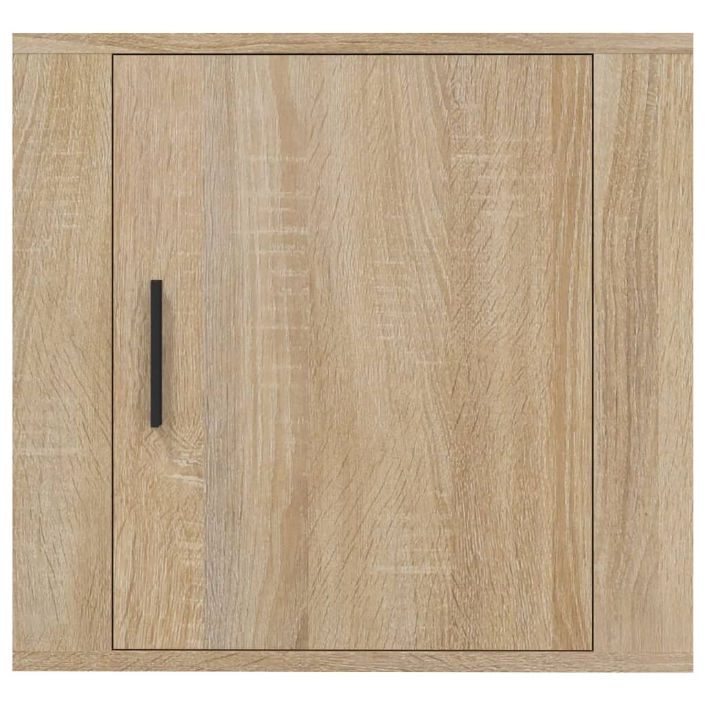 Wall-mounted bedside table Sonoma oak 50x30x47 cm