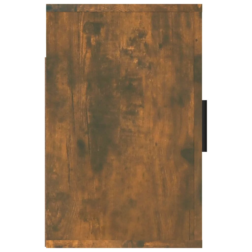 Wall-mounted bedside table smoked oak 50x30x47 cm