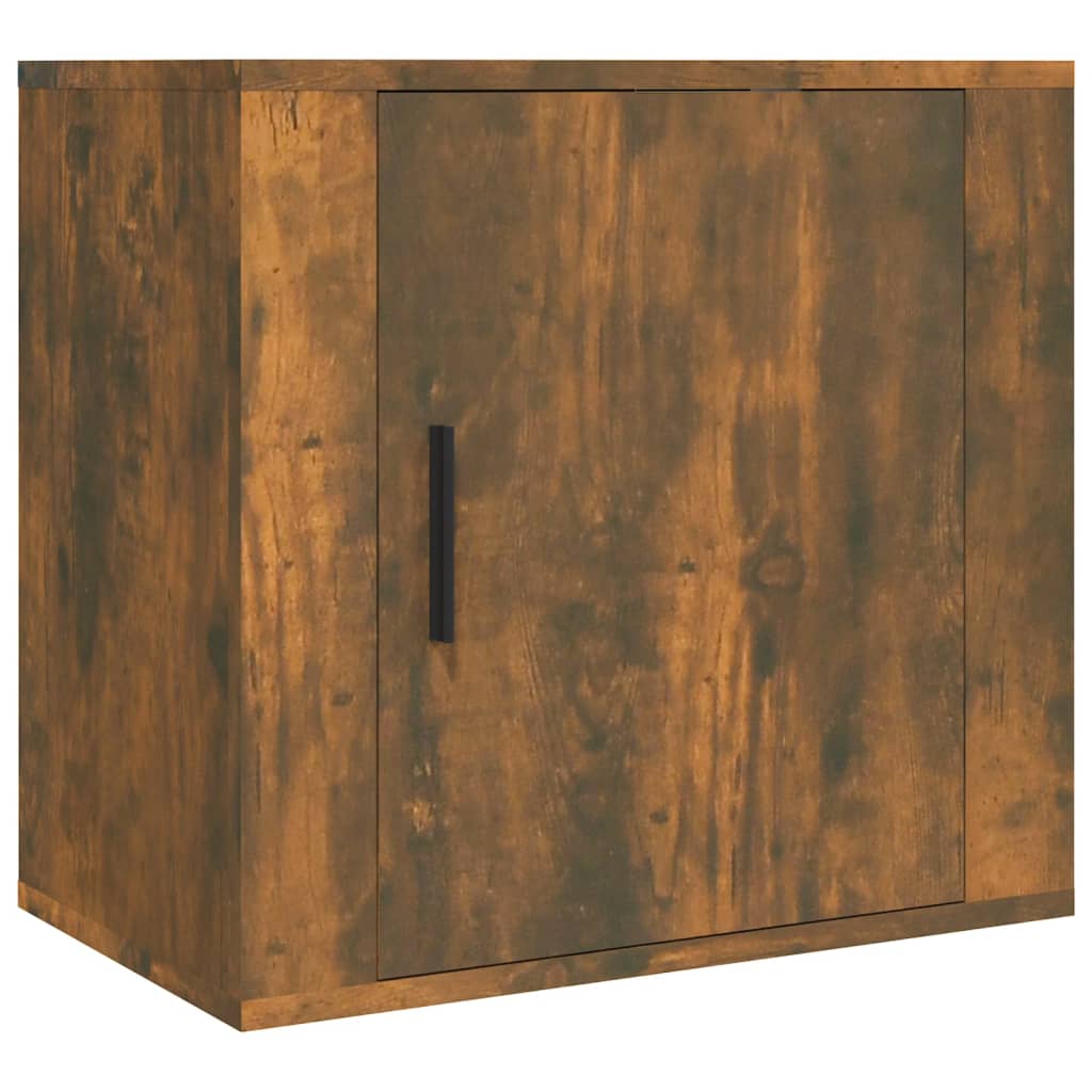 Wall-mounted bedside tables 2 pcs. Smoked oak 50x30x47 cm