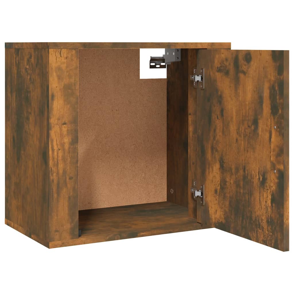 Wall-mounted bedside tables 2 pcs. Smoked oak 50x30x47 cm
