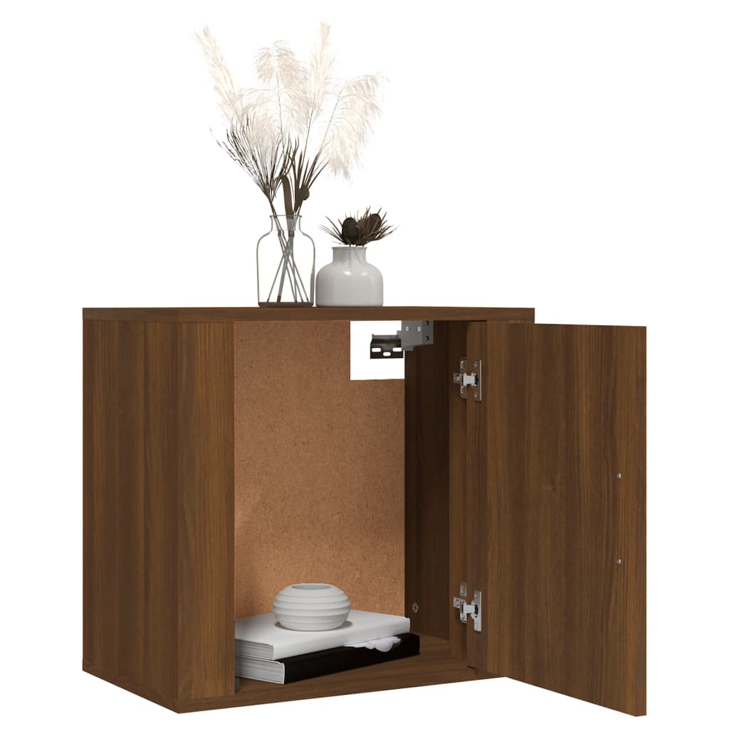 Wall Bedside Tables 2 pcs. Brown Oak Look 50x30x47 cm