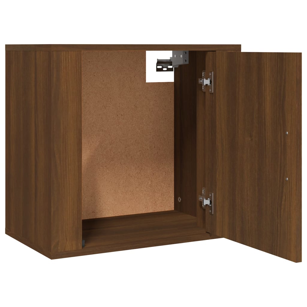 Wall Bedside Tables 2 pcs. Brown Oak Look 50x30x47 cm