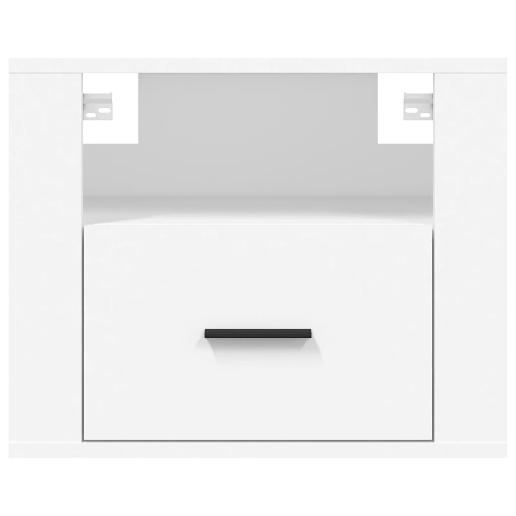Wall Bedside Tables 2 pcs. White 50x36x40 cm