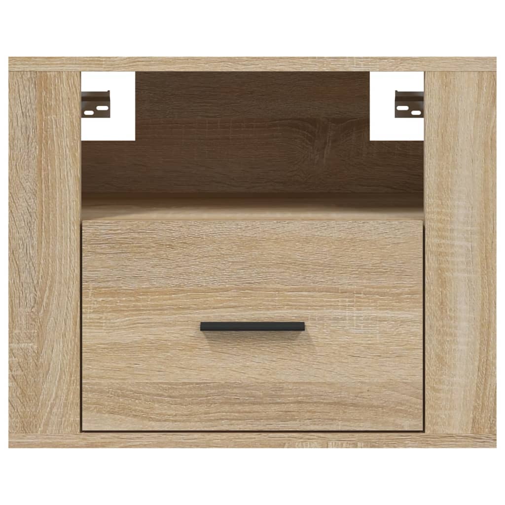 Wall-mounted bedside tables 2 pcs. Sonoma oak 50x36x40 cm