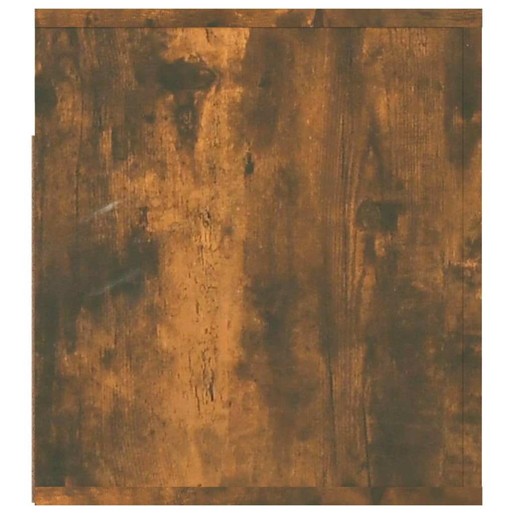 Wall-mounted bedside table smoked oak 50x36x40 cm